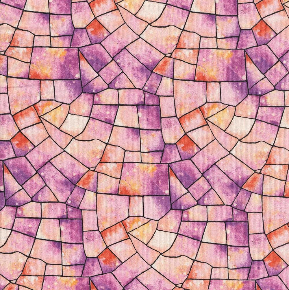 Henry Glass Fabrics Kaleidoscope 108 Inch City Art Studio Fuchsia